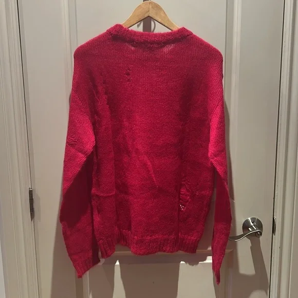 NEW ANDERSSON BELL large cherry red crew neck sweater